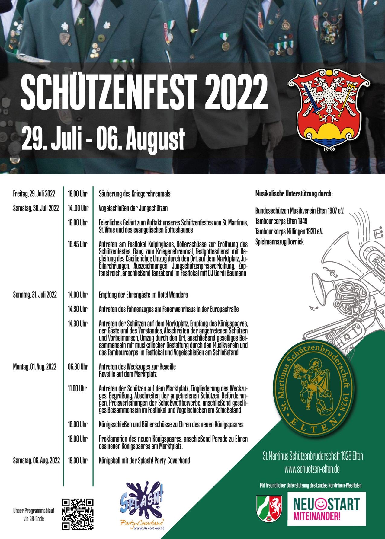 Plakat Schuetzenfest 2022 Elten fb