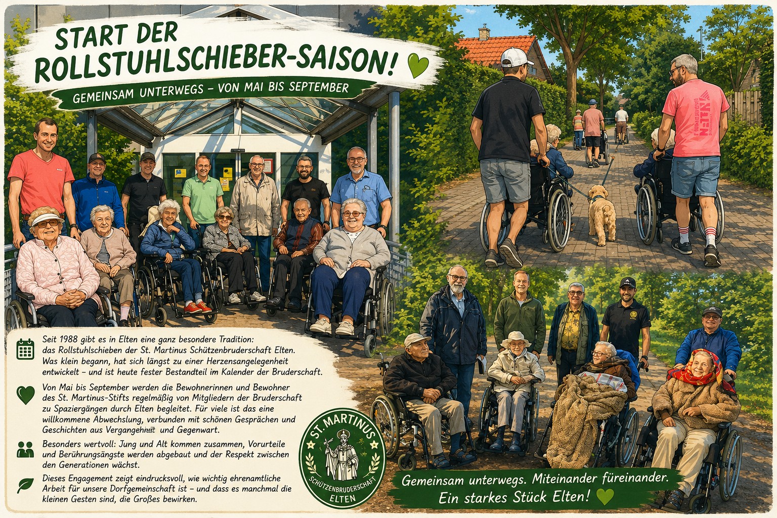 Rollstuhlschieben